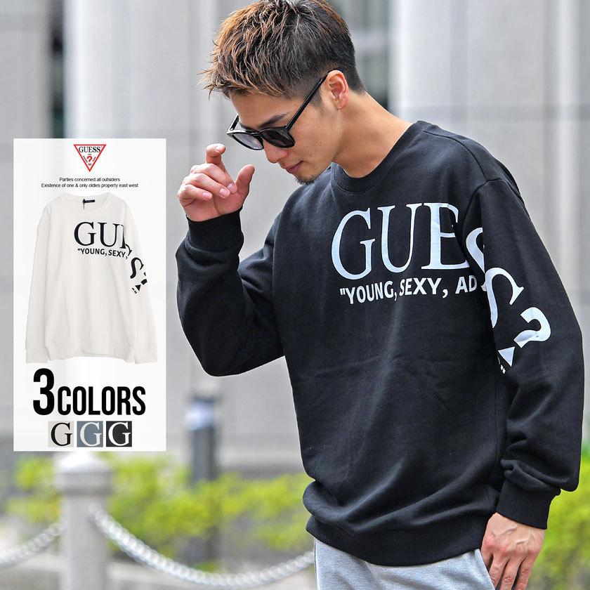 Guess ゲス トレーナー メンズ スウェット クルーネック 裏毛 ロゴ プリント ユニセックス ブランド カジュアル ストリート 秋 冬 Ml4k8536mi シルバーバレット 通販 Yahoo ショッピング