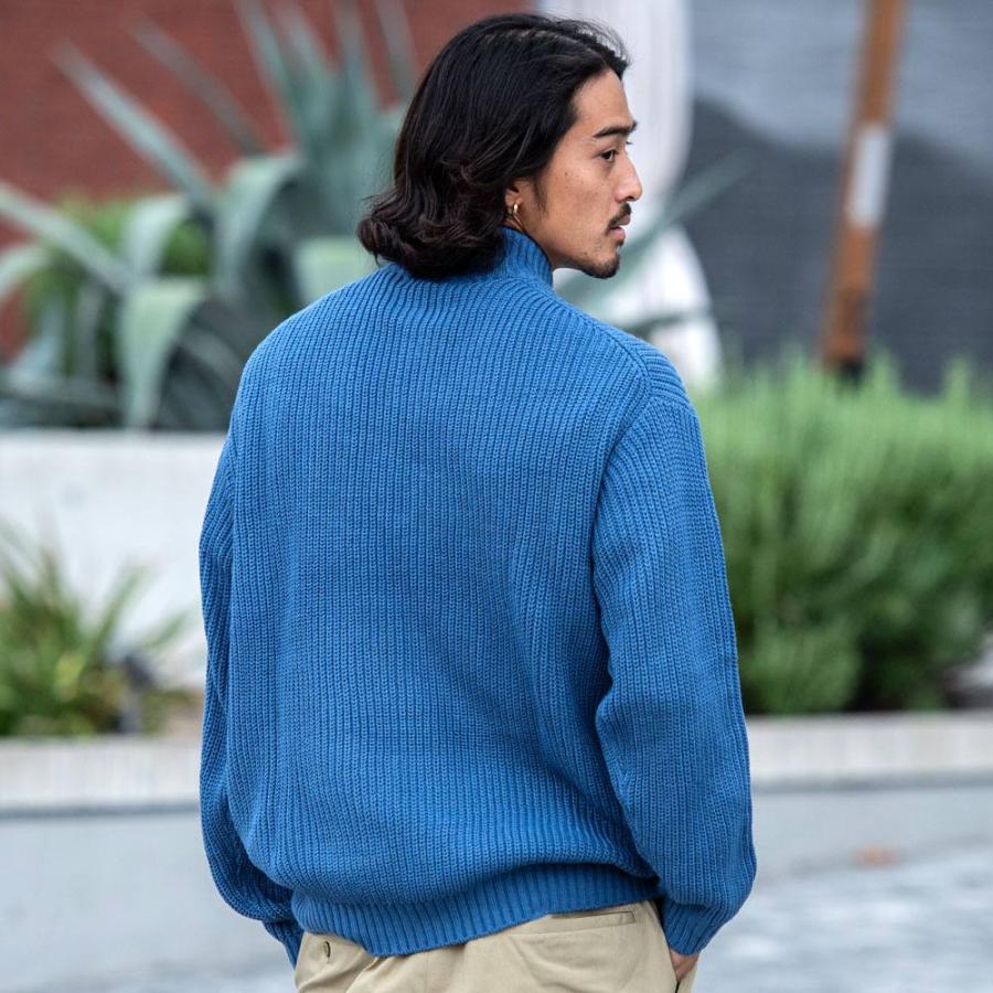 U.S. POLO ASSN. ニット メンズ セーター 長袖 ブランド ハーフジップ 