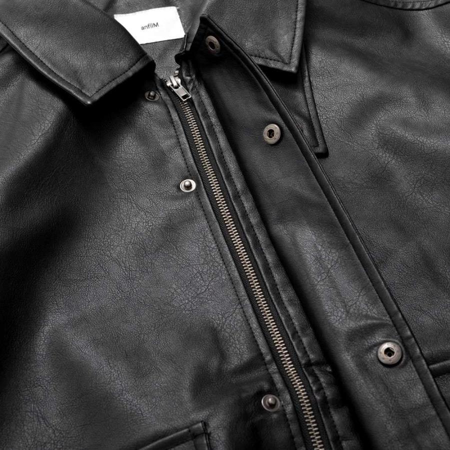 ✨本革 カウレザー✨CORSAIRE 中綿ブルゾン 黒 Free CavariA レザージャケット メンズ 革ジャン ボンバージャケット