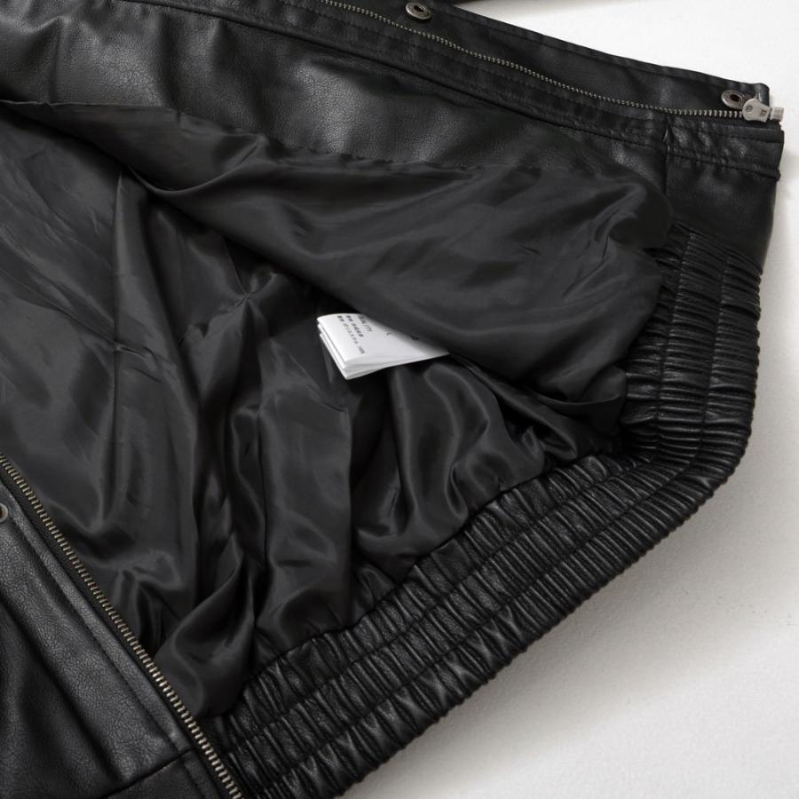 CavariA レザージャケット メンズ 革ジャン ライダース ブルゾン