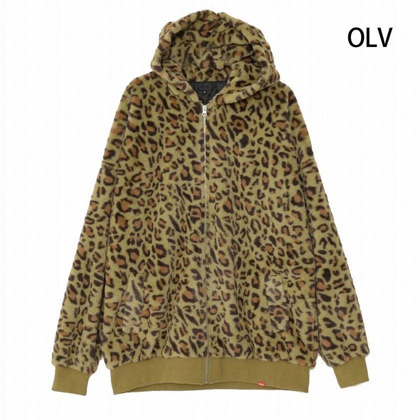 RAZZIS ファーパーカー メンズ ボアパーカー ラズ Leopard Zip