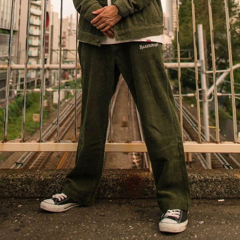 コーデュロイパンツ メンズ ワイドパンツ Razzis ラズ Corduroy Pants 3colors 黒 カーキ ブルー M L Xl 秋 冬 Rzpg19 43 シルバーバレット 通販 Yahoo ショッピング