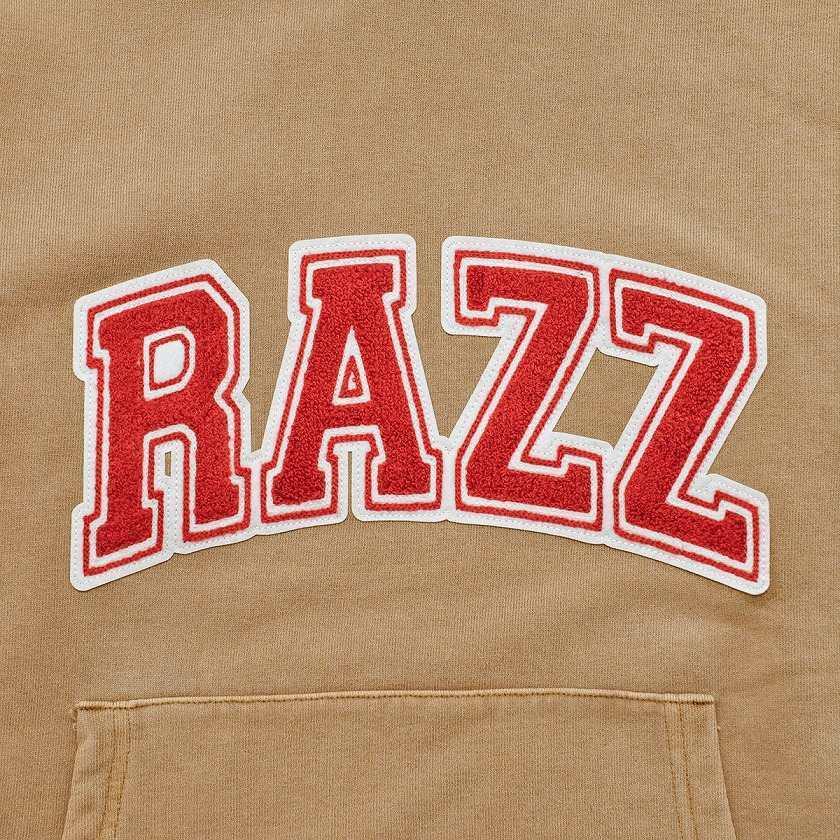 パーカー メンズ スウェット RAZZIS ラズ Pigment patch hoodie / 4colorss プルパーカー フーディー ユニセックス ブラック ベージュ M L XL 秋 冬｜silverbulletxfuga｜20