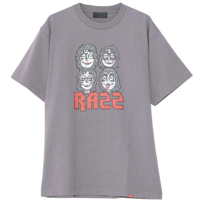 Tシャツ メンズ 半袖 RAZZIS ラズ ブランド おしゃれ KISS キス ロックT グレー 白 ストリートファッション ユニセックス 春 夏 (郵)｜silverbulletxfuga｜11