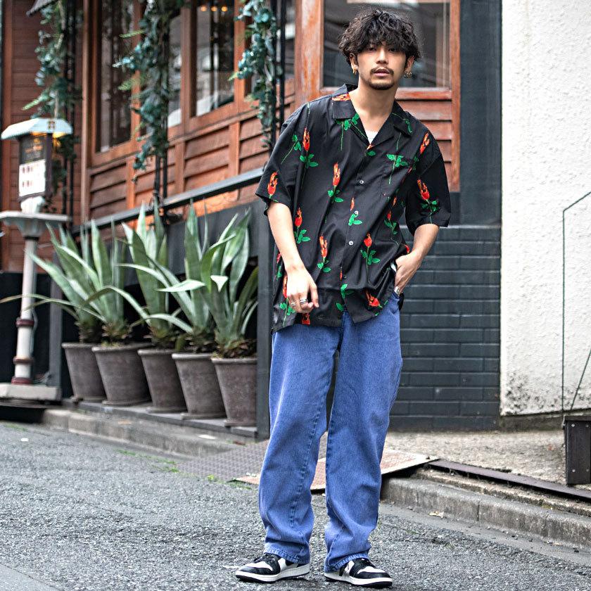 RAZZIS オープンカラーシャツ メンズ 半袖 カジュアルシャツ RAZZIS オープンカラーシャツ メンズ 半袖 カジュアルシャツ