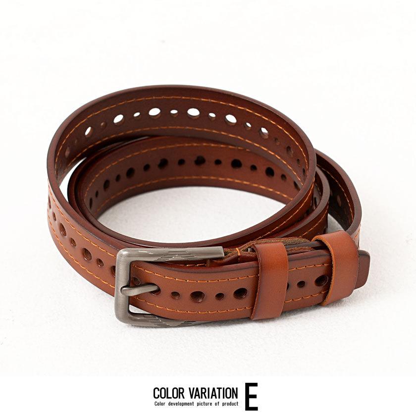 OLD ENGLAND レッド 牛革 ハラコ　ベルト サイズ71〜81 OLD ENGLAND レッド 牛革 ハラコ ベルト サイズ71〜81
