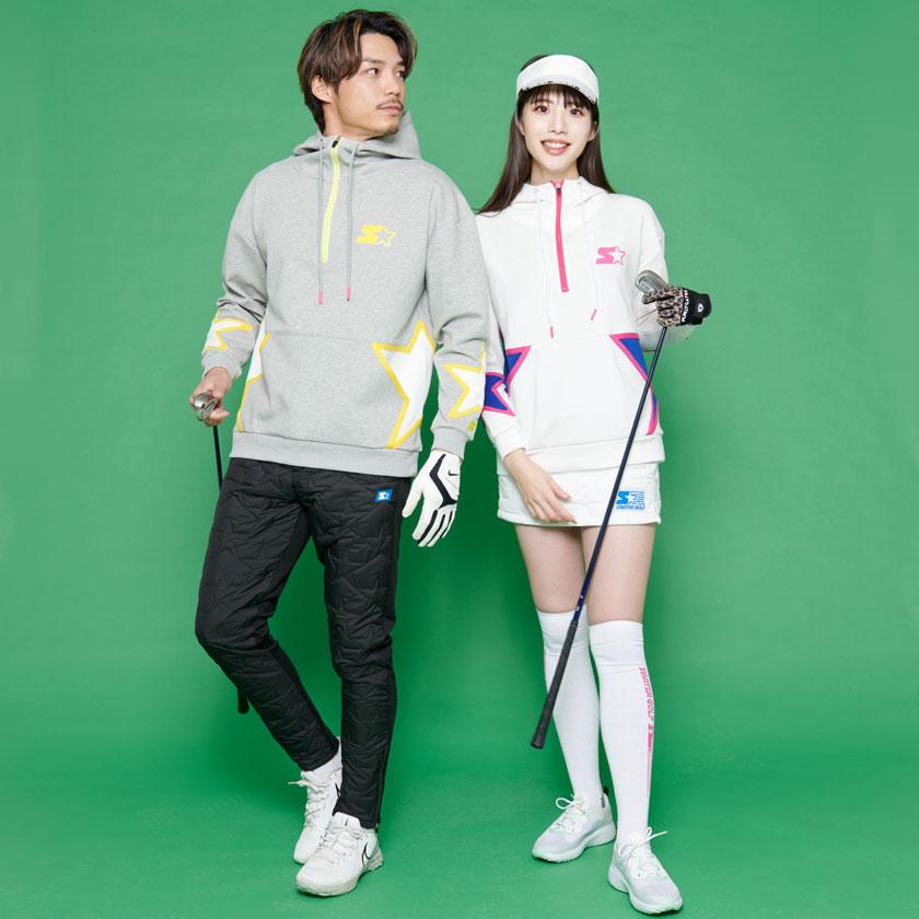 ゴルフウエア ハーフジップ パーカー メンズ レディース 長袖 ゴルフウエア ハーフジップ パーカー メンズ レディース 長袖