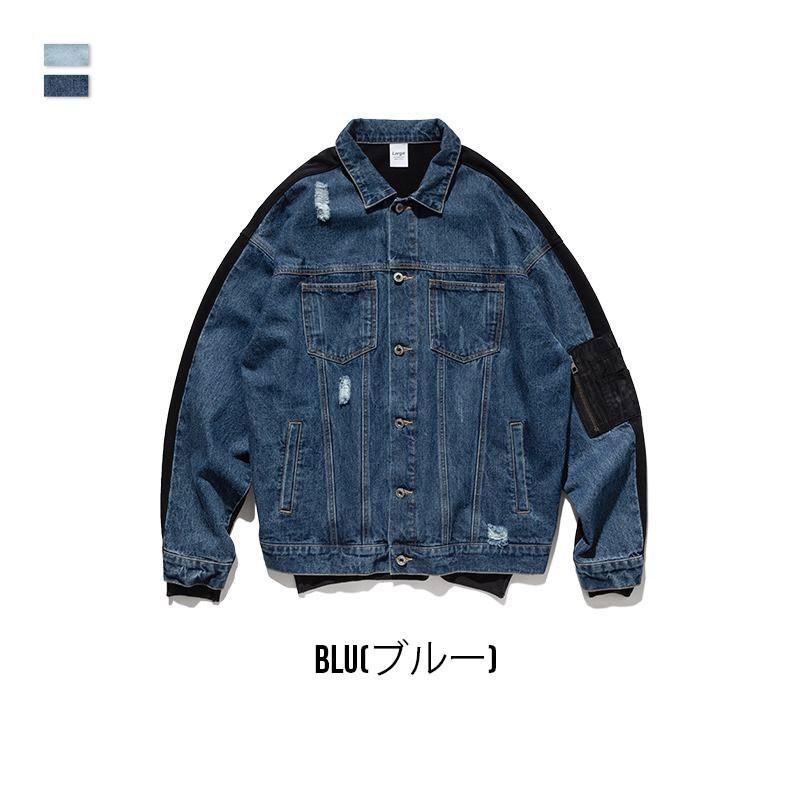 デニムジャケット メンズ Lazy Tokyo レイジートウキョウ Ma １デニムブルゾン 全2色 Gジャン アウター 春 Slw シルバーバレット 通販 Yahoo ショッピング