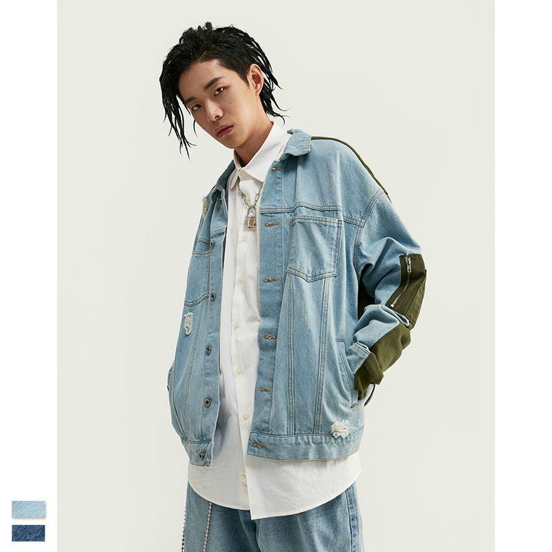 デニムジャケット メンズ Lazy Tokyo レイジートウキョウ Ma １デニムブルゾン 全2色 Gジャン アウター 春 Slw シルバーバレット 通販 Yahoo ショッピング