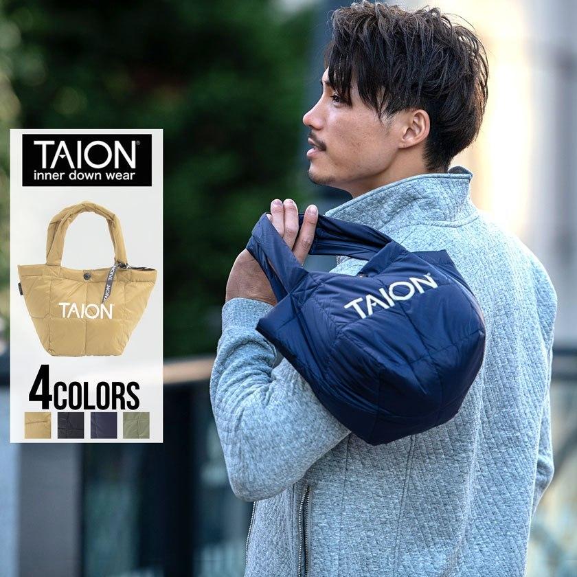 Quot Taion ダウントートバッグ メンズ レディース ランチバッグ 軽量 ミニ 秋 シンプル 小さい フェザー 特価品コーナー 冬 ブランドロゴ ユニセックス キルティング