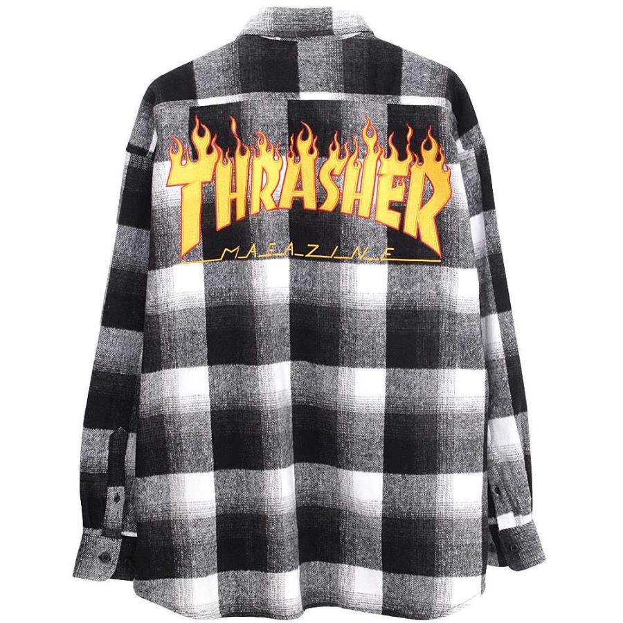 THRASHER（スラッシャー） ネルシャツ メンズ 厚手 長袖 チェック
