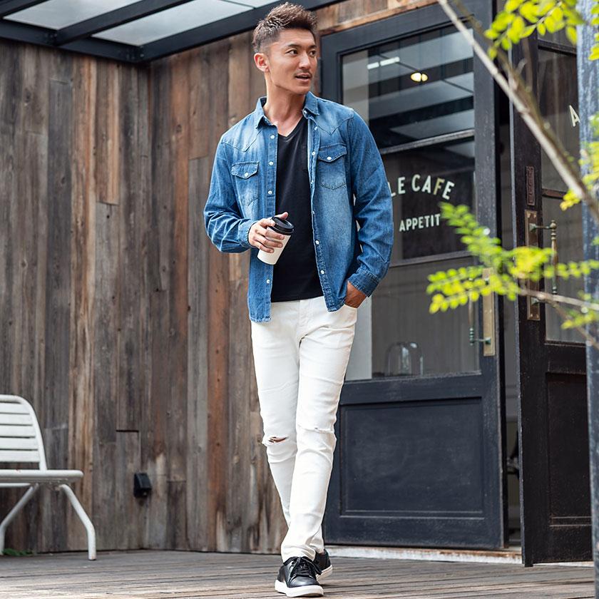 デニムシャツ メンズ Vicci ビッチ レギュラーカラー長袖デニムシャツ 全4色 長袖シャツ カジュアルシャツ 羽織 インディゴ M L 春 夏 秋 冬 21 Vib 05 シルバーバレット 通販 Yahoo ショッピング