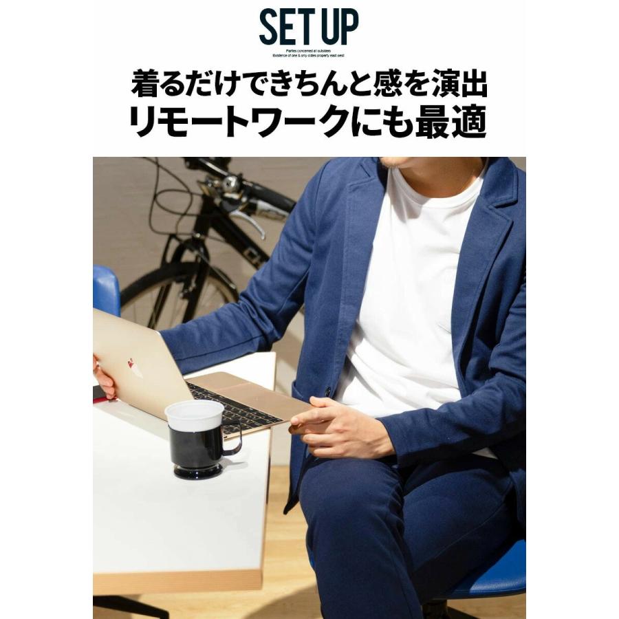 セットアップ メンズ カジュアル スーツ 春 上下 テーラードジャケット おしゃれ VICCI 30代 40代 50代 (送料無料)｜silverbulletxfuga｜05