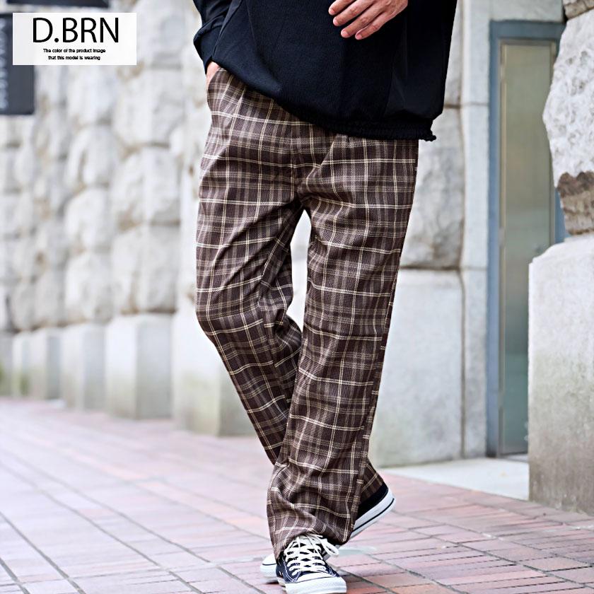 Vicci（ビッチ） チェックパンツ メンズ ワイド テーパード スラックス
