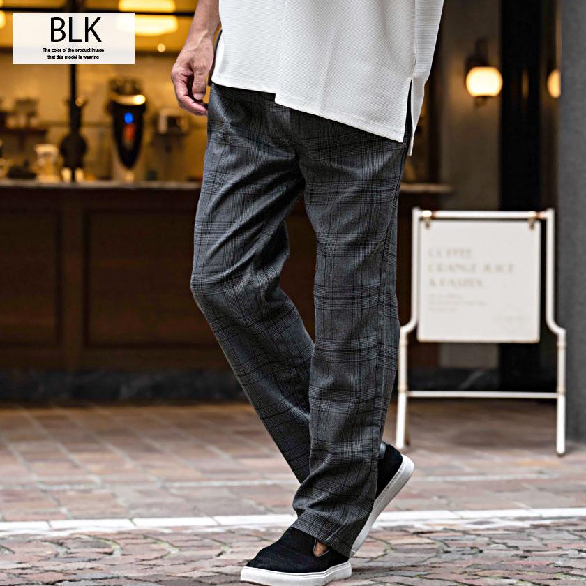 Vicci（ビッチ） チェックパンツ メンズ ワイド テーパード スラックス