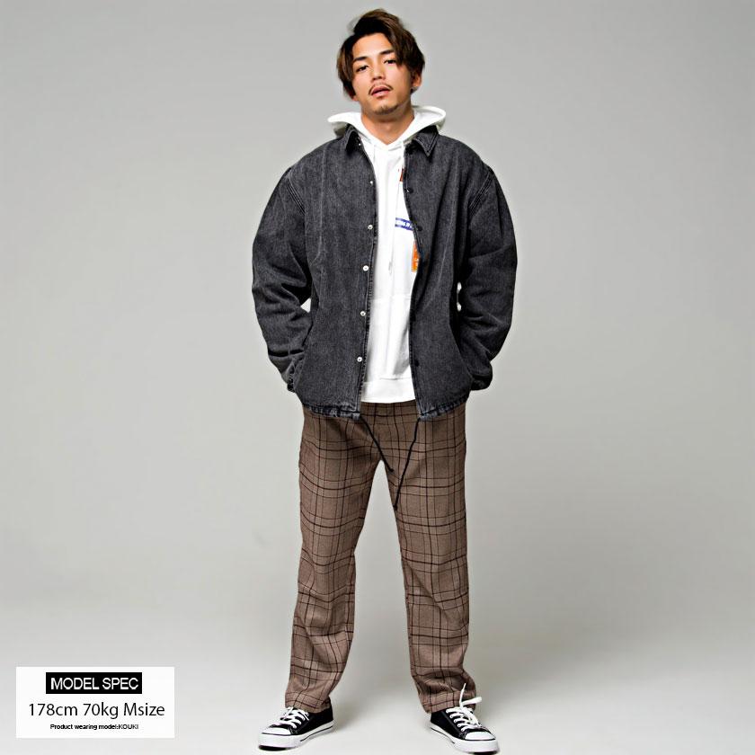 Vicci（ビッチ） チェックパンツ メンズ ワイド テーパード スラックス