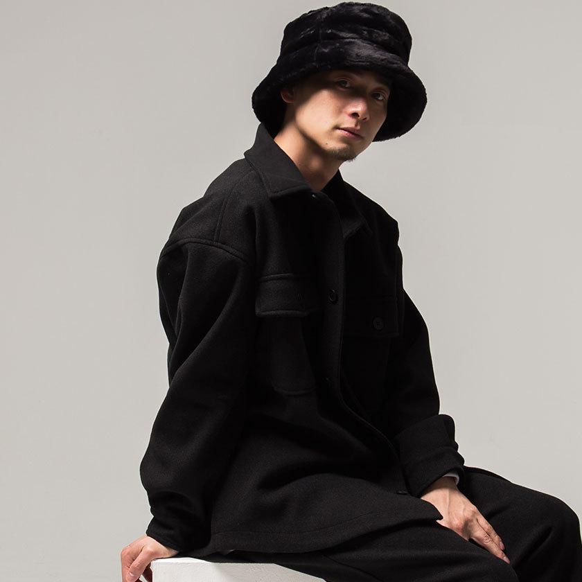 Vicci（ビッチ） バケットハット ファー メンズ ファーバケットハット