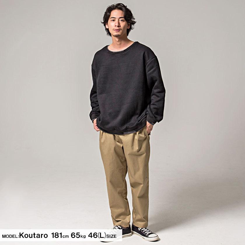 Vicci（ビッチ） フェイクレイヤード トレーナー メンズ スウェット 裏