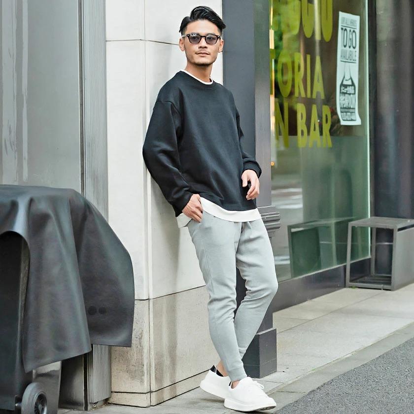 Vicci（ビッチ） フェイクレイヤード トレーナー メンズ スウェット 裏 
