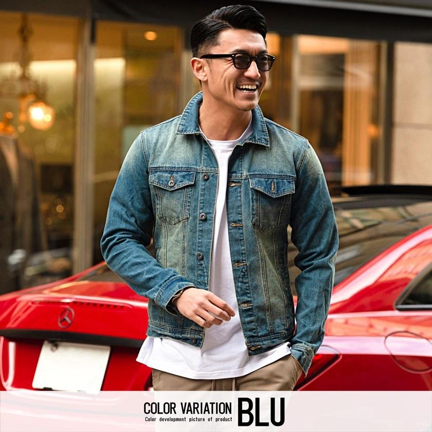 メンズ Gジャンデニムジャケット裏ボア ジージャン 裏起毛ジャケット