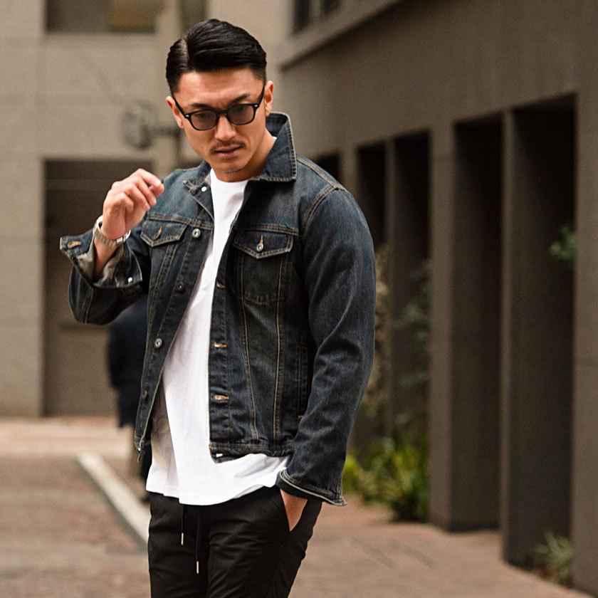 メンズ Gジャンデニムジャケット裏ボア ジージャン 裏起毛ジャケット