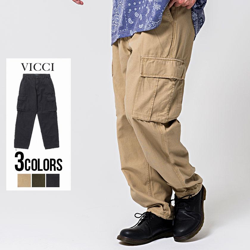 カーゴパンツ メンズ Vicci ビッチ ツイルカーゴパンツ 全3色 無地 ベーシック ベージュ カーキ ブラック 黒 M L カジュアル 春 夏 21 Viwi 03 シルバーバレット 通販 Yahoo ショッピング