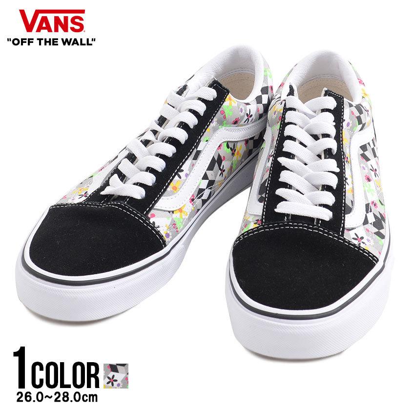Vans メンズ オールドスクール ヴァンズ スニーカー ローカット バンズ フラワー チェッカーフラッグ 黒 カジュアル Vn0a3wkt3xr シルバーバレット 通販 Yahoo ショッピング