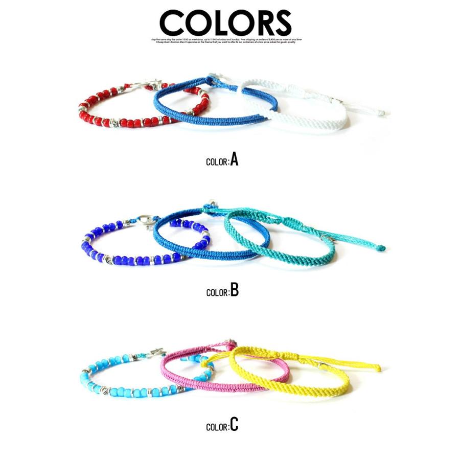 wakami（ワカミ） ブレスレット メンズ セット 3STRAND ブレスレット