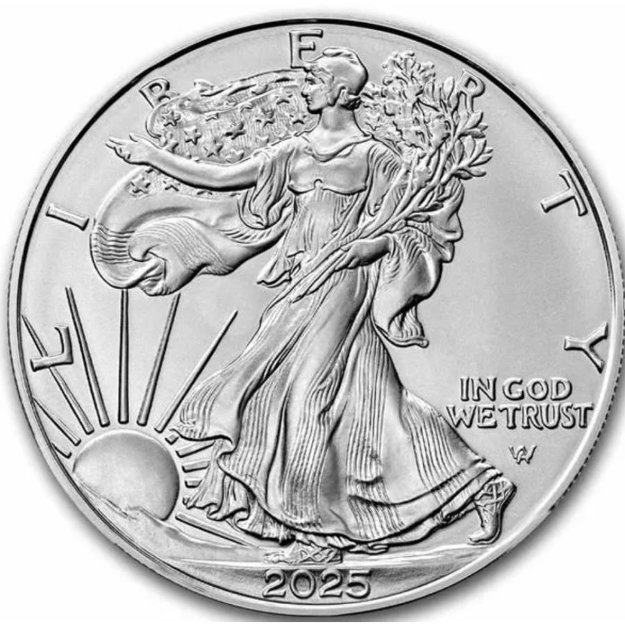 PCGS 20枚　アメリカ　イーグル　銀貨　2025年　1オンス　シルバー 20枚セット] イーグル銀貨 1オンス 〈2025〉新品未使用