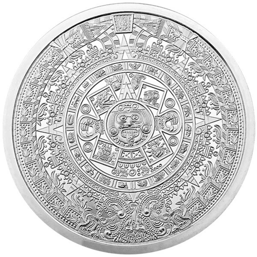 バースデー 記念日 ギフト 贈物 お勧め 通販 アステカ 銀貨 1オンス 純銀 アステカ暦 銀
