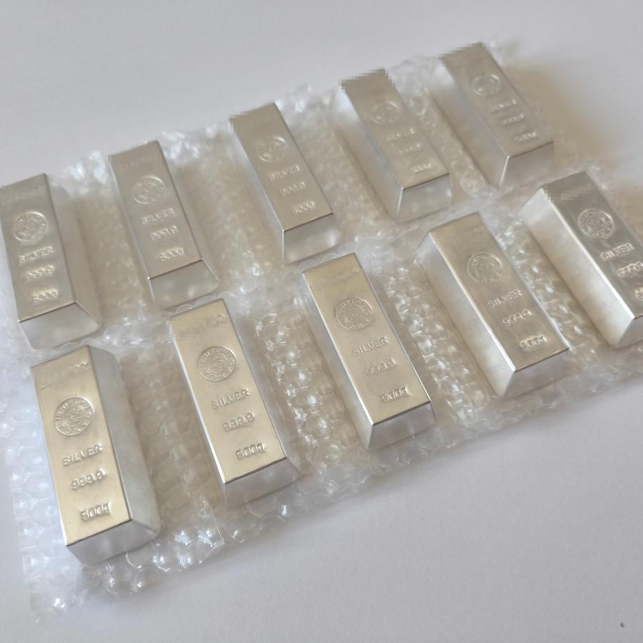石福金属工業 500g 10本　銀地金 銀インゴット インゴット LBMA 石福 銀 純銀 シルバー  シルバーバー |  | 01