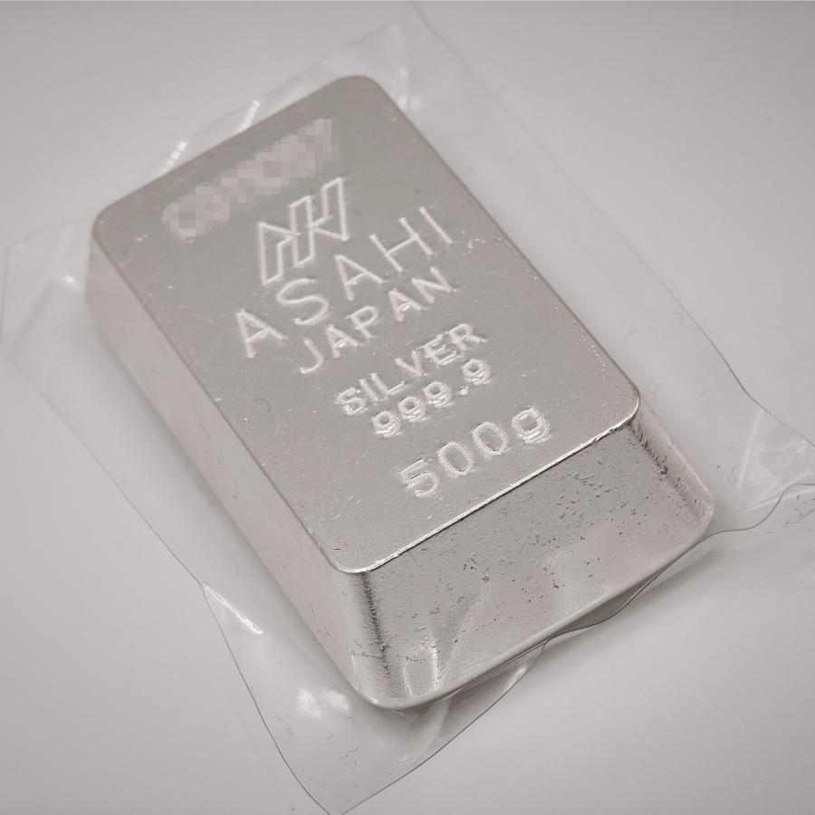 アサヒメタルファイン製 銀500g 銀地金 銀 インゴット LBMA 純銀 シルバー  シルバーバー/SV999.9 | 