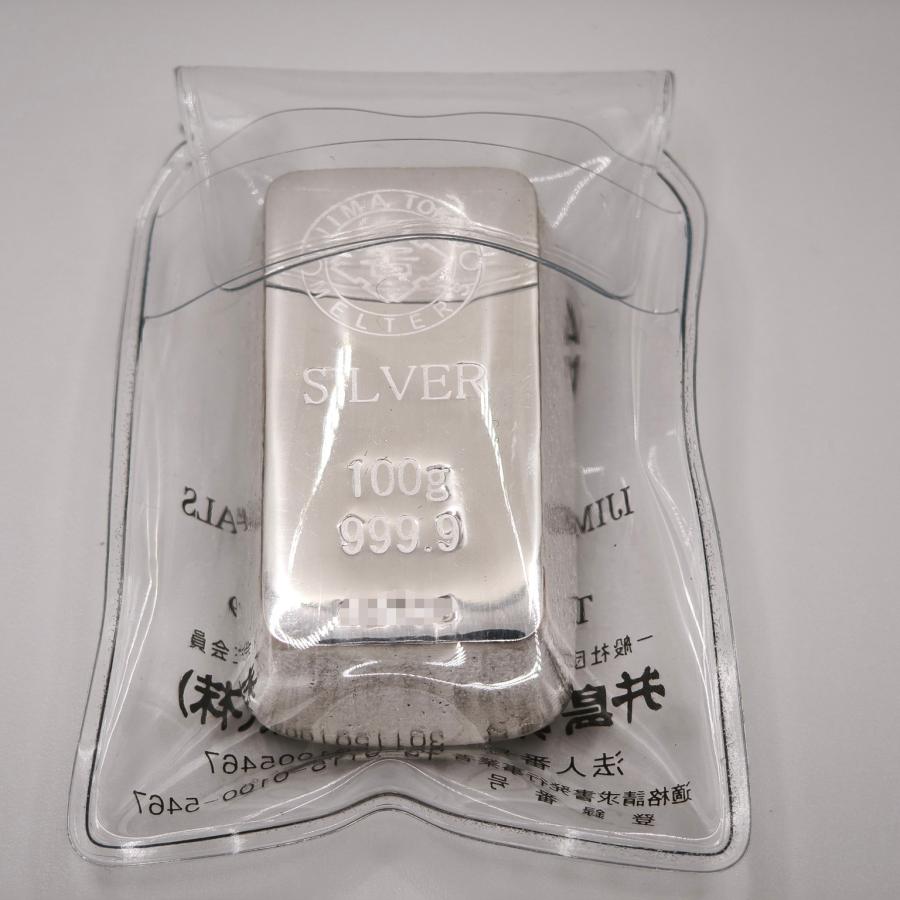 井島貴金属精錬 100g 銀地金 銀インゴット インゴット 銀 純銀 シルバー シルバーバー/SV999.9 |  | 02