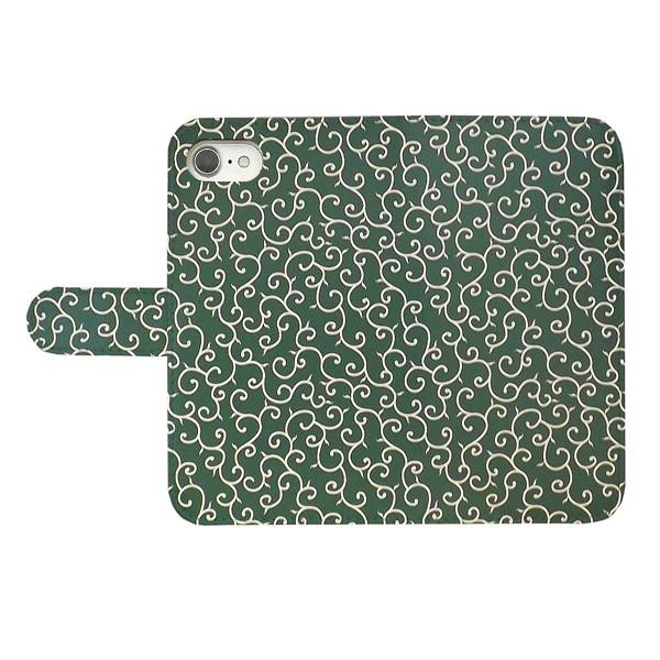 スマホケース 手帳型 プリントケース 和柄 唐草模様 パターン画 Xperia Docomo Smt 025 Xperia 001 シルバーアイ 通販 Yahoo ショッピング