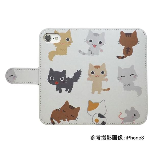 Iphone スマホケース 手帳型 プリントケース 猫 ねずみ動物 かわいい ねこ キャラクター Smt 194 Iphone 001 シルバーアイ 通販 Yahoo ショッピング