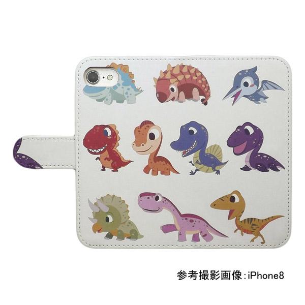 iPhone15 Pro 手帳型 スマホケース プリント ケース 恐竜 ティラノ