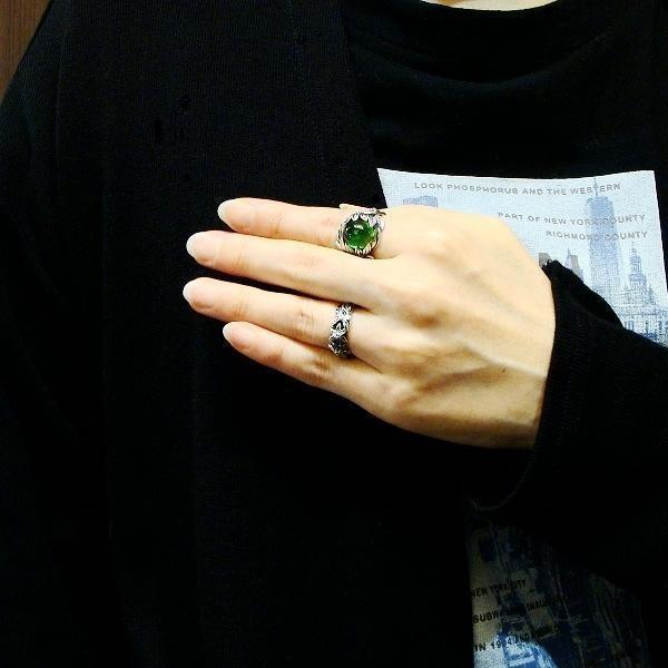 LYLY ERLANDSSON リリー エルランドソン パルス リング グリーン L-04