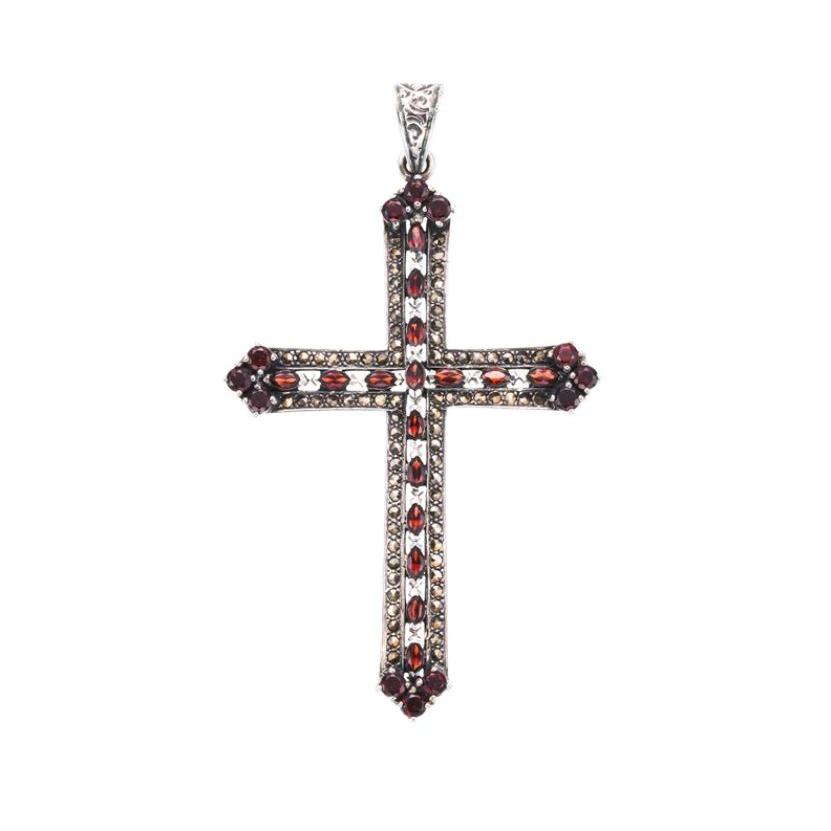 ソカロ zocaloネックレストップ　クロス　　希少 ZOCALO（ソカロ） アンティーク・マーカサイト・クロス・ペンダント