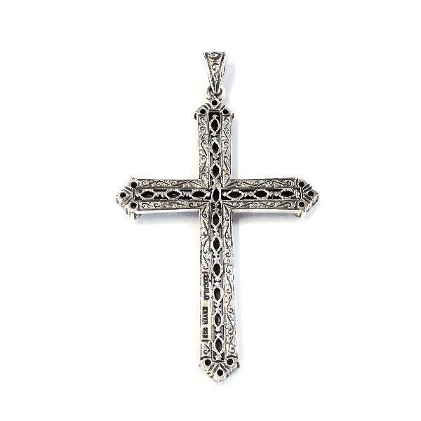 ZOCALO（ソカロ） アンティーク・マーカサイト・クロス・ペンダント