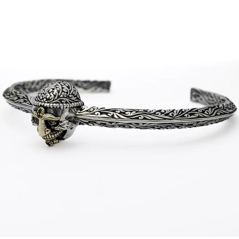 ZOCALO（ソカロ） チベタン・モンク・スカル・バングル (S) (シルバー
