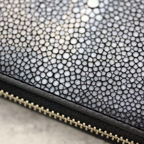 【送料無料】　ZOCALO　ソカロ　ガルーシャ・ジップウォレット　ZWL-0017　レザーウォレット　ラウンドウォレット　エイ革　財布　メンズ　レディース ZOCALO（ソカロ） ガルーシャ・ジップウォレット (シルバー925製