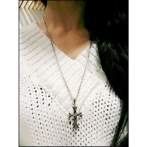 シルバー925 マーカサイト クロス デザイン ブローチ、ペンダント兼用 レトロ Cross on Cross Pendant : S (Garnet)｜マーカサイト・クロス