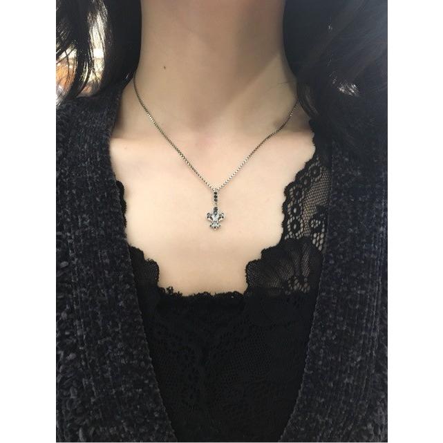 ZOCALO（ソカロ） リリー・チャーム・ブラックCZ (シルバー925製