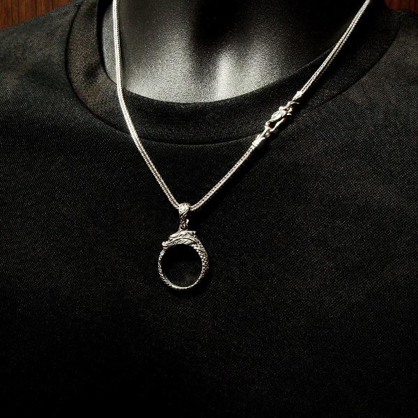 け*ん様 美品 ヘリンボーン ネックレスチェーン ソカロ ドラゴン ヘッド け*ん様 美品 ヘリンボーン ネックレスチェーン ソカロ ドラゴン ヘッド