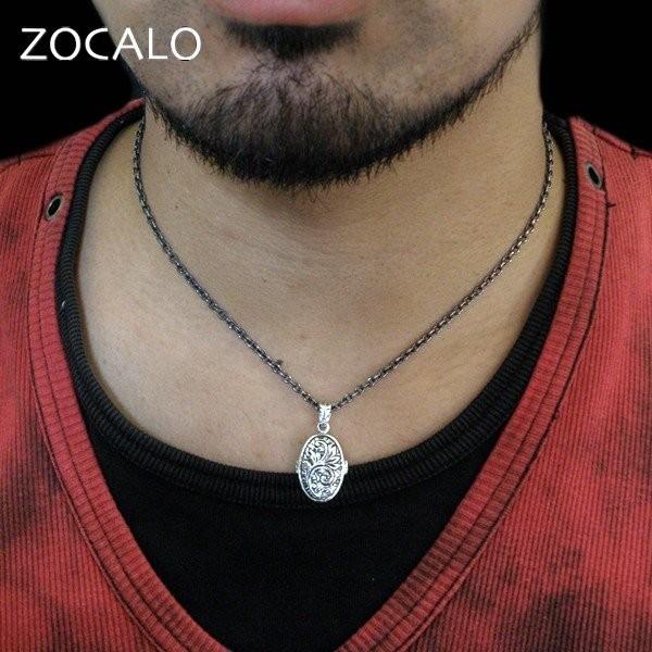 ZOCALO（ソカロ） アンティーク・ロケット・ペンダント : silver in