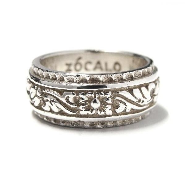 ZOCALO（ソカロ） アイビーワイドリングホワイト (シルバー925製