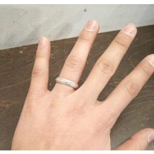 ZOCALO（ソカロ） アイビー・ナロウ・リング・ホワイト : silver in