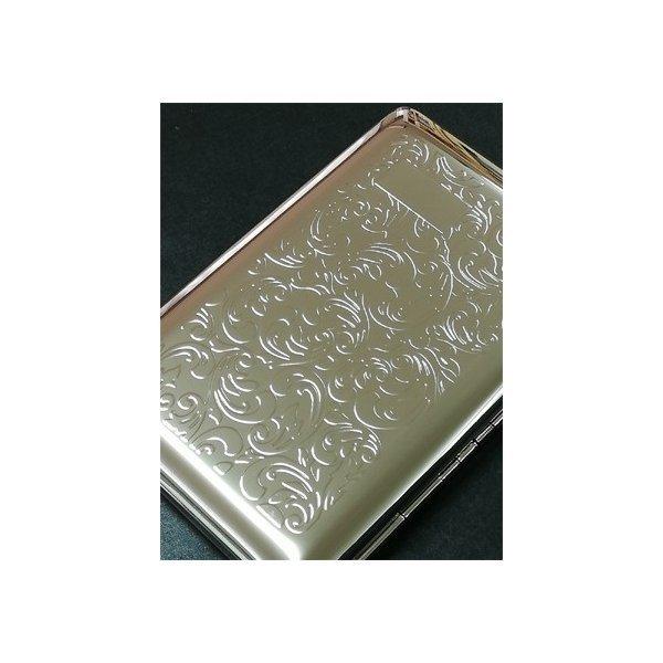 銀仕上げ　カードケース(W型アラベスク）｜silverohno｜04