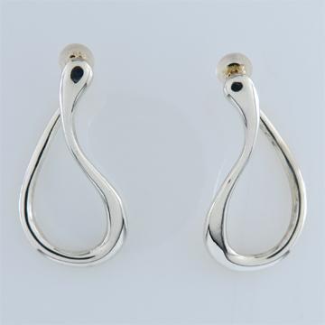 6の字型 ピアス : シルバーオオノヤフー店 - 通販 - Yahoo