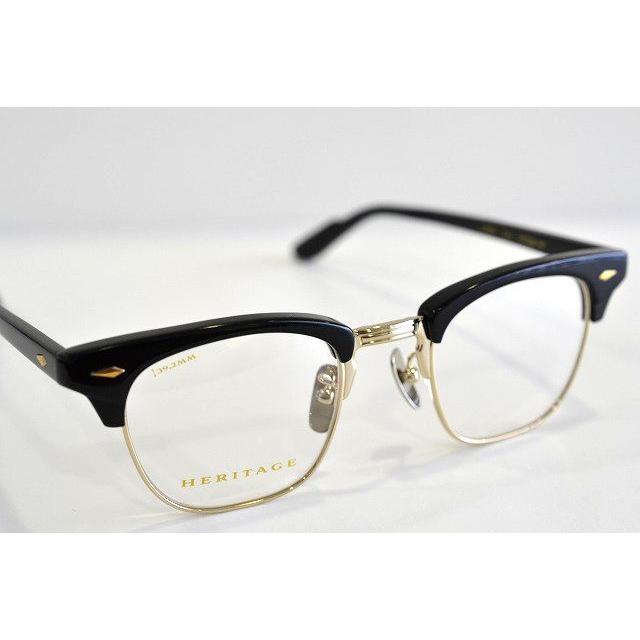 HERITAGE　国産　クラシック　メガネ　サーモント　ブラック｜silversmegane｜04